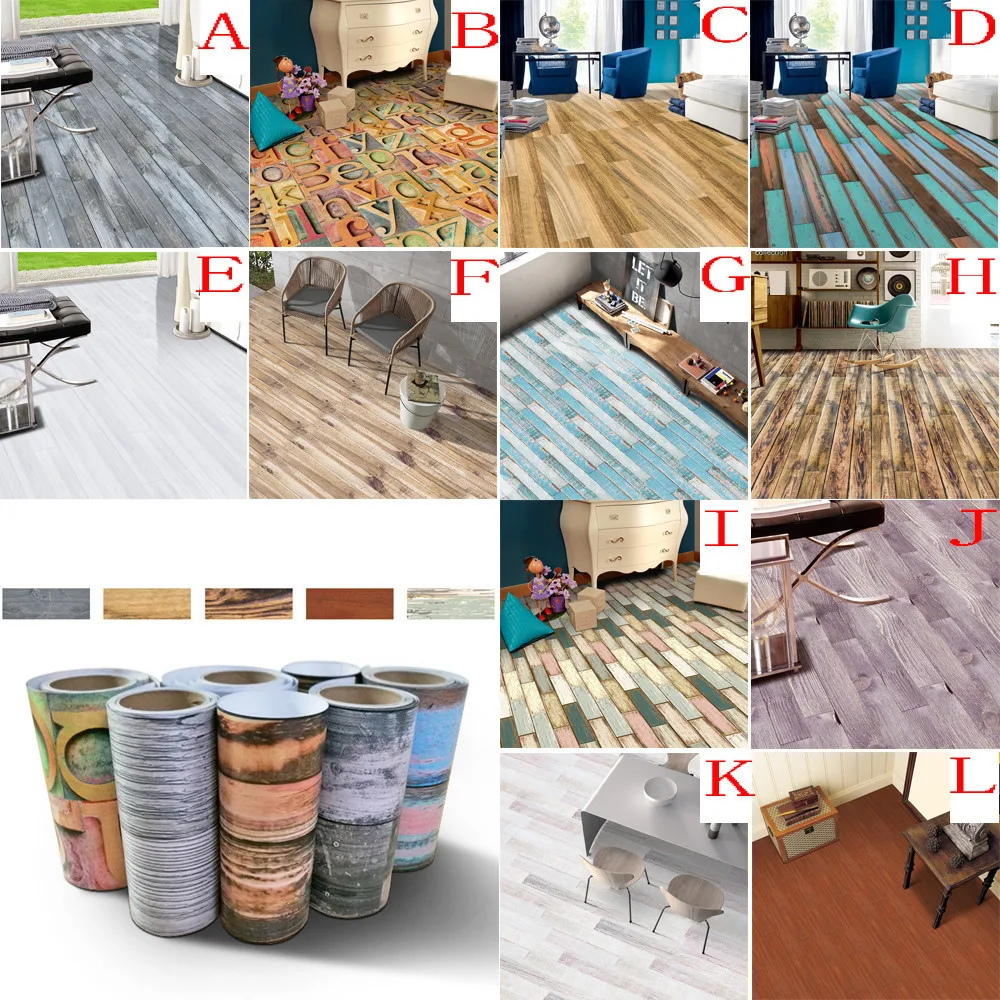 

Floor sticker Retro Self Adhesive PVC Floor Roll Vintage Brick Line Pattern DIY Hotel Bedroom Ground Decal Floor Sticker 20x50cm