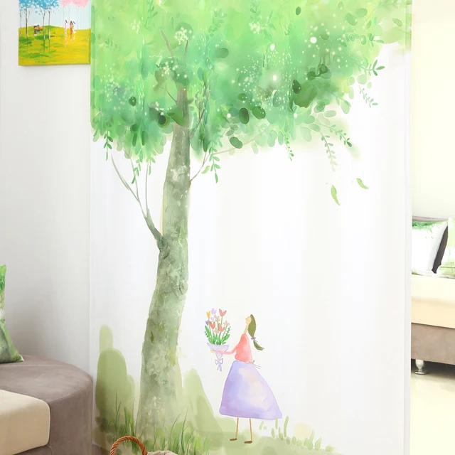 80x120 cm coton décoratif porte rideau conceptions vert arbre et ... 80x120 cm coton décoratif porte rideau conceptions vert arbre et ...