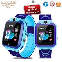 LIGE New Smart Watch Baby Watch SOS Call Location Finder Display 2G SIM Card  LBS Base Station Position Children