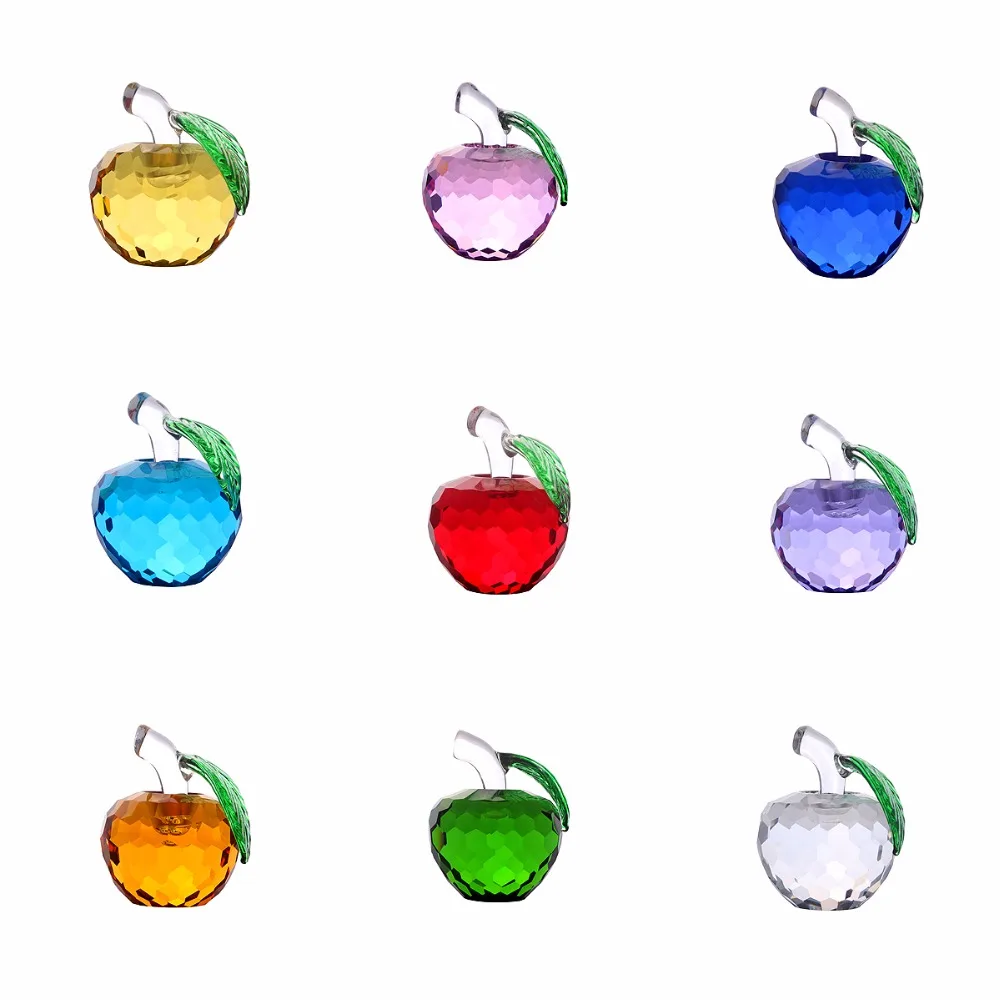 Рождественской елки висячие украшения 40 мм/50 мм/60 мм кристалл Стекло Apple