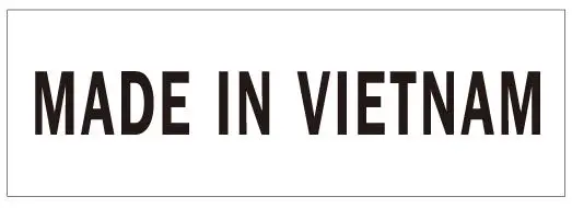 

15x5mm MADE IN VIETNAM small paper label sticker, 50000 pcs/lot, Item No. FA35