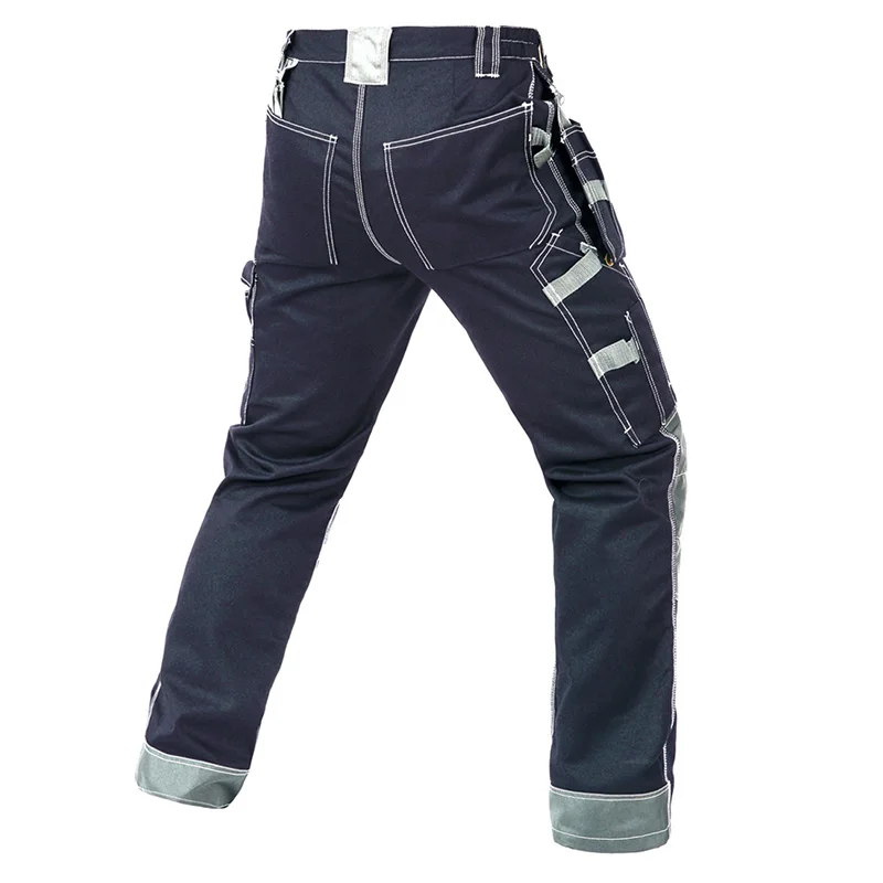 Work Pants Cotton Polyester Workwear Pants Working Trousers Men Safety Working Cargo Pants With Multi-pockets For Tool B128