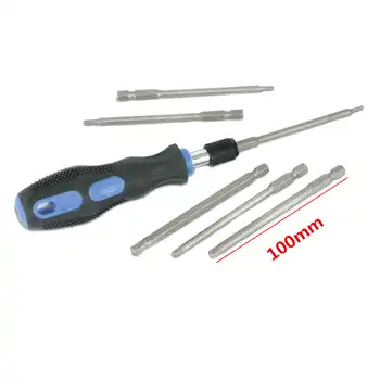 Julydream 24PC Screwdriver Set Bits Set High Quality Household Tool Kit DIY Hand Tool Set Chrome Valadium Steel 100mm Long Bit