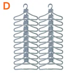 Set of 20 Colorful Mini Plastic Doll Hangers - Stylish Dress Accessories (NO.E)