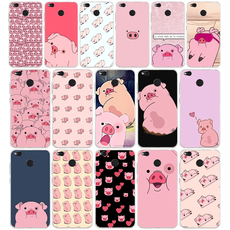 

17 ZX Cartoon Anime Gravity Falls pig Coque TPU Soft Silicone Case for Xiaomi Redmi 4X 4A 5A 6A 6 Note 5a pro mi a1 8 lite Cover