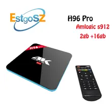 Unlocked Jailbroken H96 pro 3G+16G Android 6.0 TV box Amlogic S912 Octa Core 4K Dual Wifi Bluetooth 4.1 Streaming Media Player