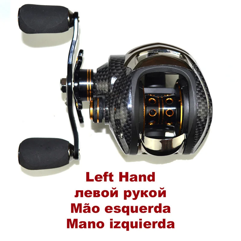 Fishdrops Lb200 7.0: 1 двойной Тормозные системы 18BB Baitcasting катушка левой и правой руки