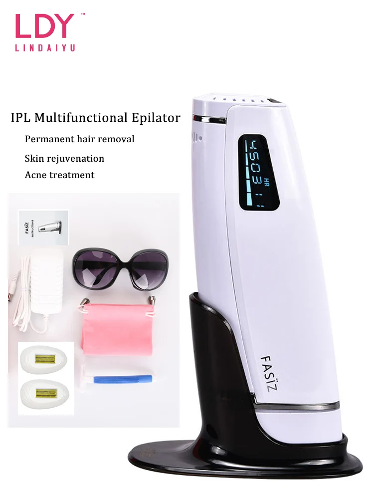 

LDY Newest 450000 Flash IPL Epilator Permanent Hair Removal LCD Display depilador a laser Bikini Trimmer Photoepilator