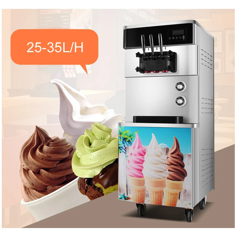 

New style commercial stainless steel soft serve ice cream machine/ice cream roll making machine/soft ice cream machine