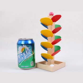 

Wooden Tree Puzzle Marble Ball Run Track Game Baby Kids Children Intelligence Educational Toy