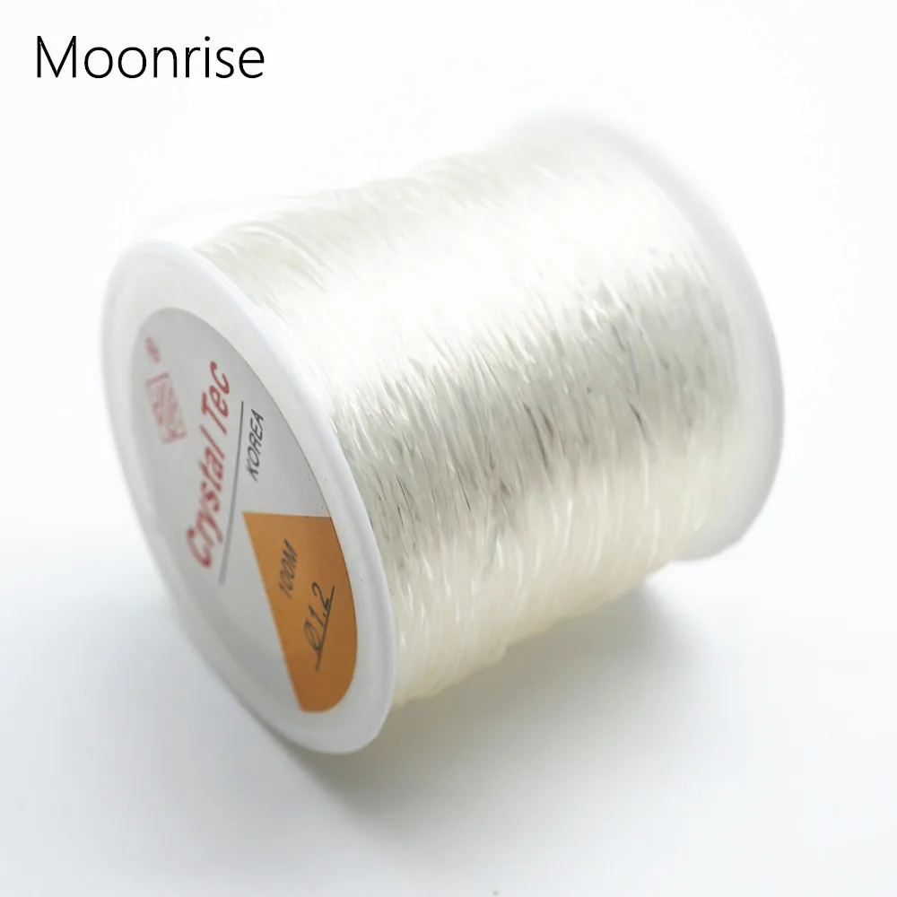 

50m/Spool 1.2mm 1.5mm Elastic Crystal Cord Beading String Thread Stretch Cord For Handcraft Necklace Bracelet Accessories HK027