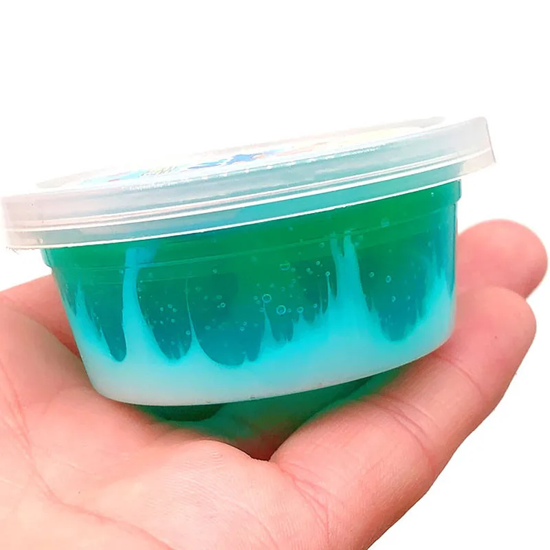 

40/60ML Squishies DIY Glitter Slime Crystal Cloud Mud Light Plasticine Practical Jokes Scented Stress Kids Craft Toy #K13