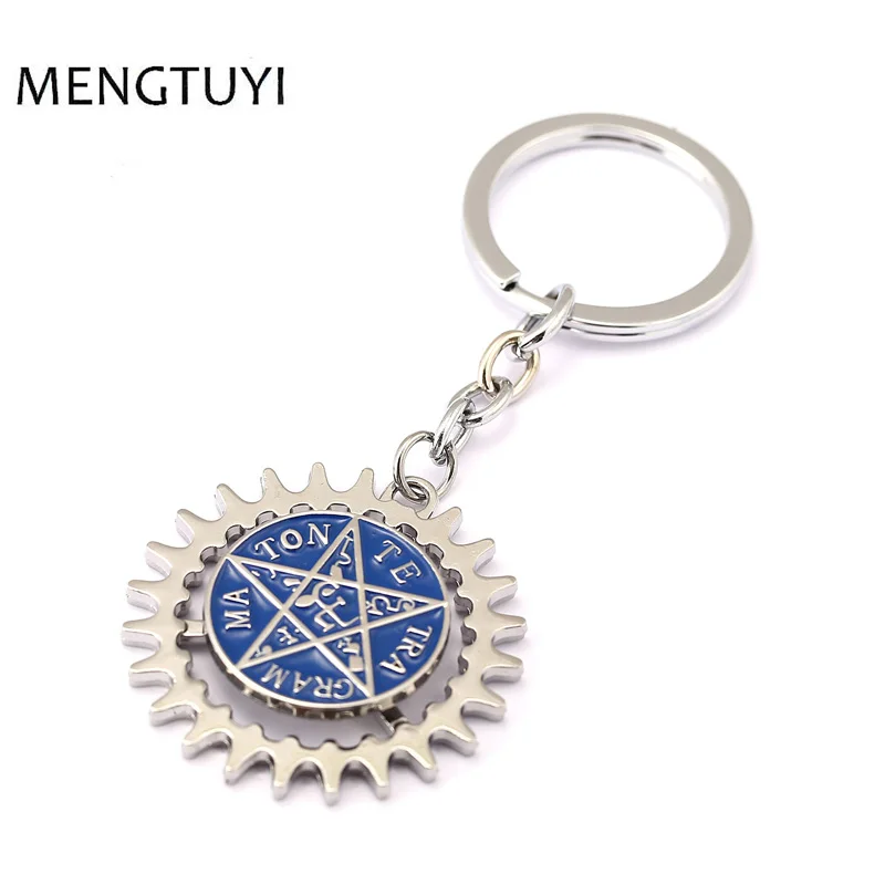 Us 1 69 37 Off J Store Anime Black Butler Keychain Pentagram Logo Ciel Sebastian Deed Round Alloy Key Ring Porte Clef Chaveiro In Key Chains From