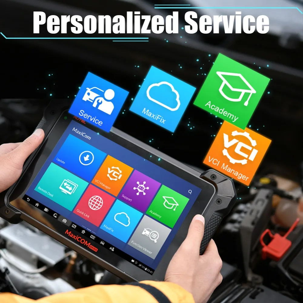Autel MaxiCOM MK908P диагностический инструмент obd2 сканер автомобильный J2534 ECU