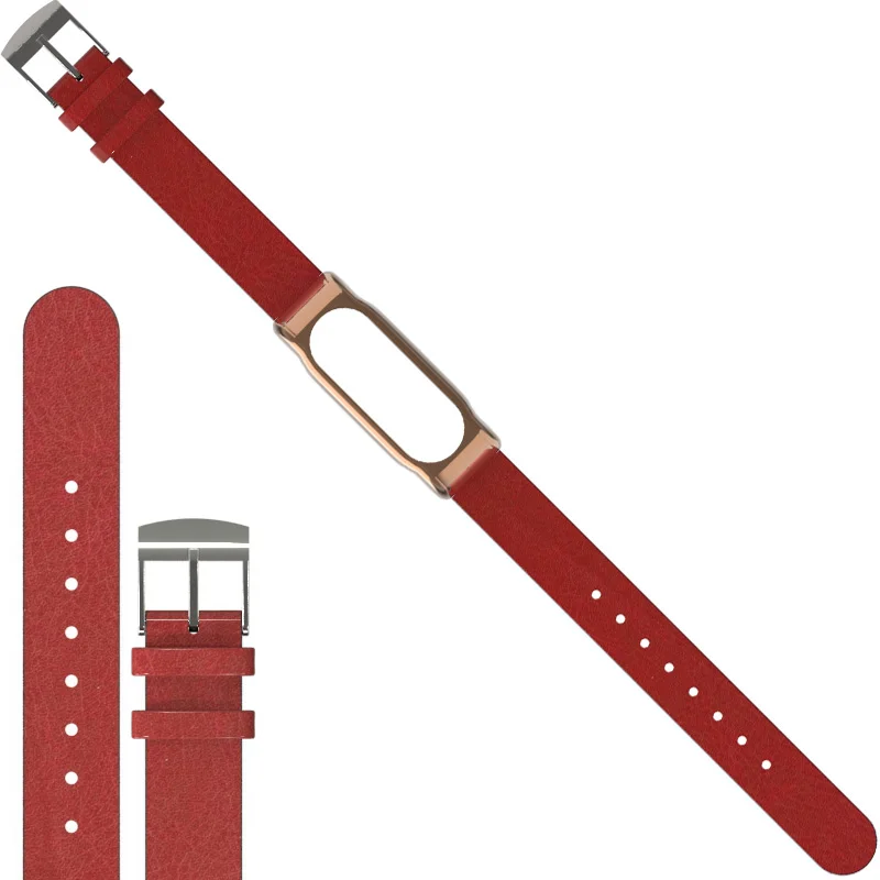 Ремешок для часов Mi Band 2 из искусственной кожи металлический ремешок умных Xiaomi