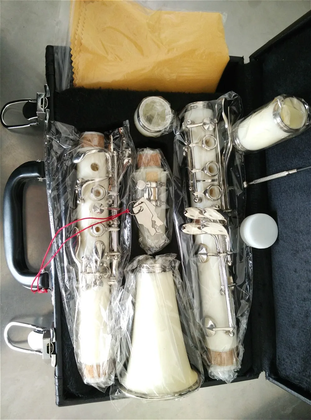 B color clarinet white Double section 2 wind instruments B the clarinet 17 key