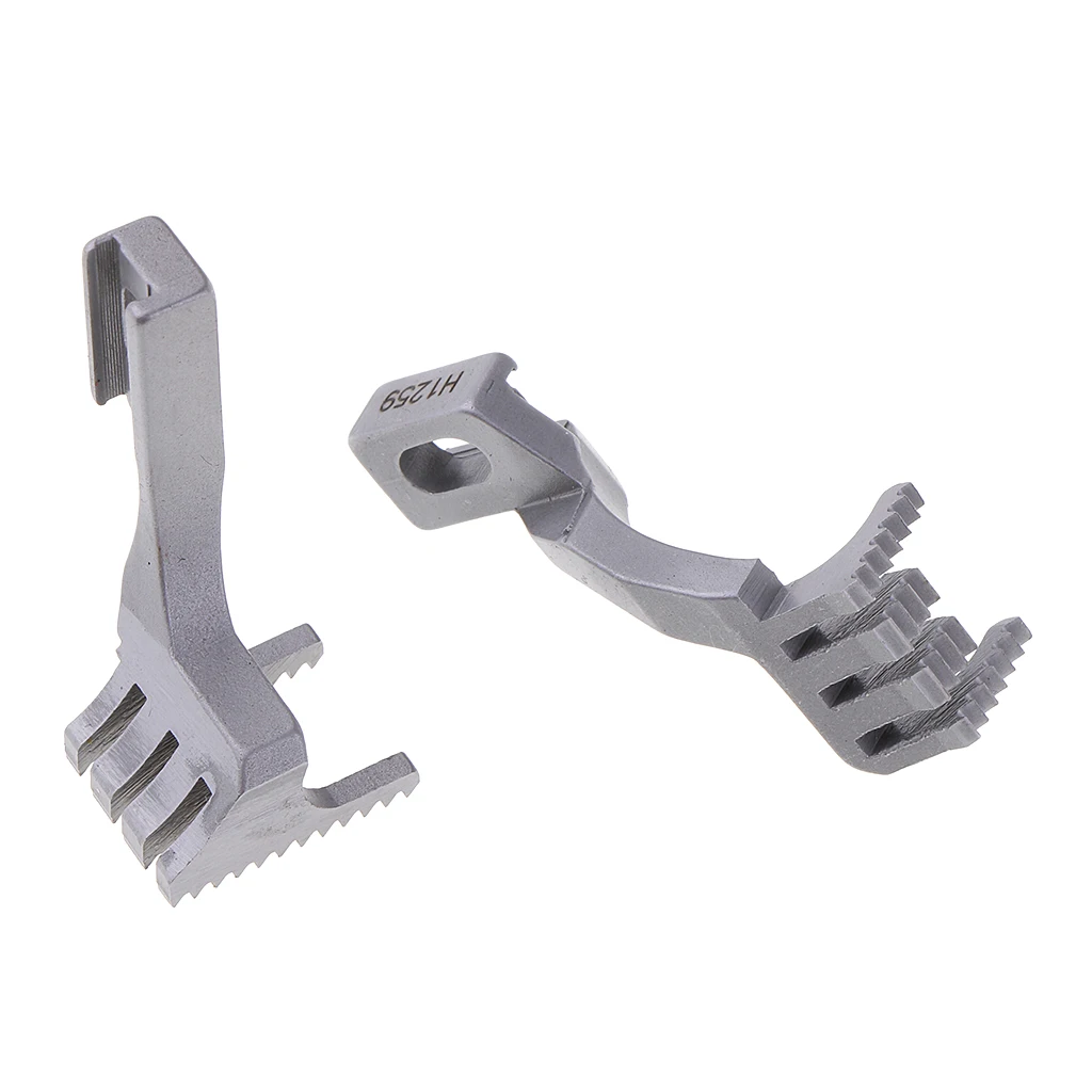Steel Industrial Coverstitch Sewing Machine Feed Dog H1259/D1207 Set for Siruba F007E-W122