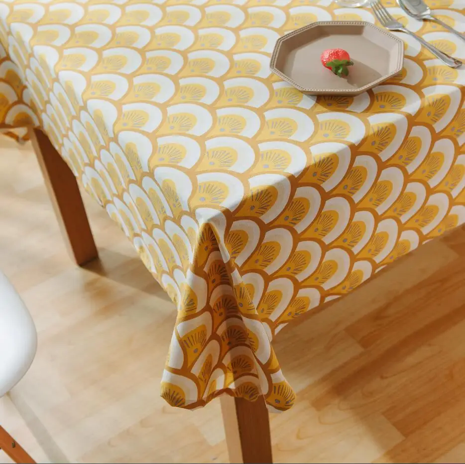 WLIARLEO Tablecaloth Yellow Floral Table Cloth tablecloth For Home Restaurant decoration table cover tableclothes 140x140cm | Дом и сад
