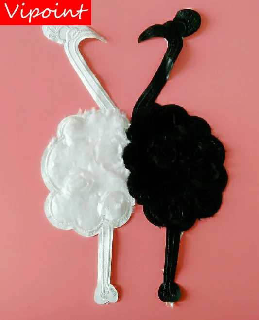 

VIPOINT towel embroidery big swan patches cartoon bird patches badges applique patches for clothing LS-85
