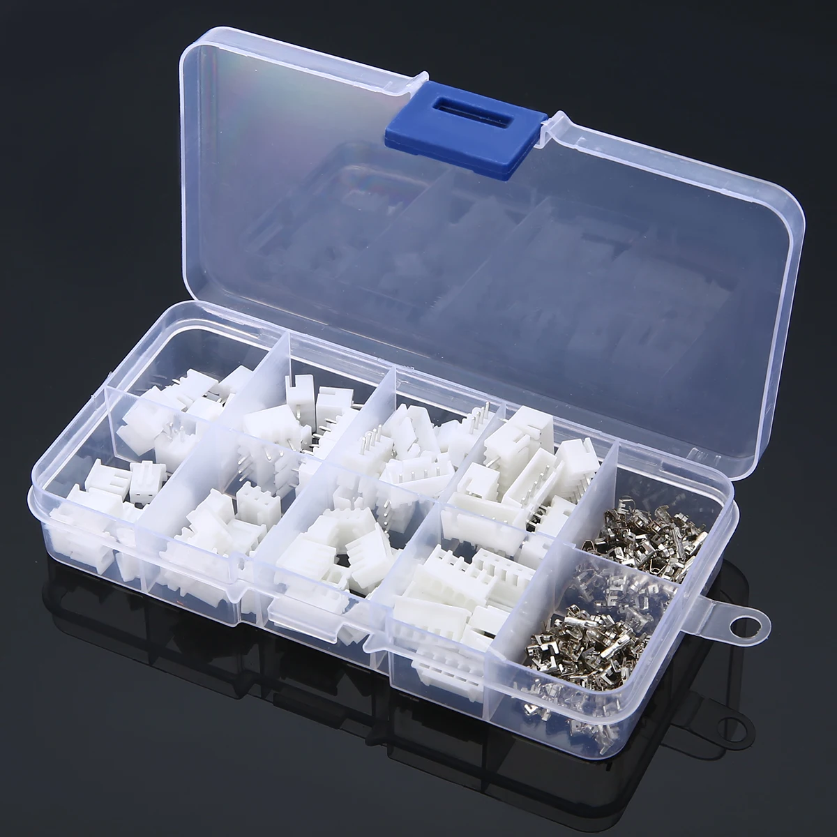 

40 Set 2.54mm Pitch Terminal 2/3/4/5 Pin Housing Header PCB Wire Connectors with Box AWG#24-#32