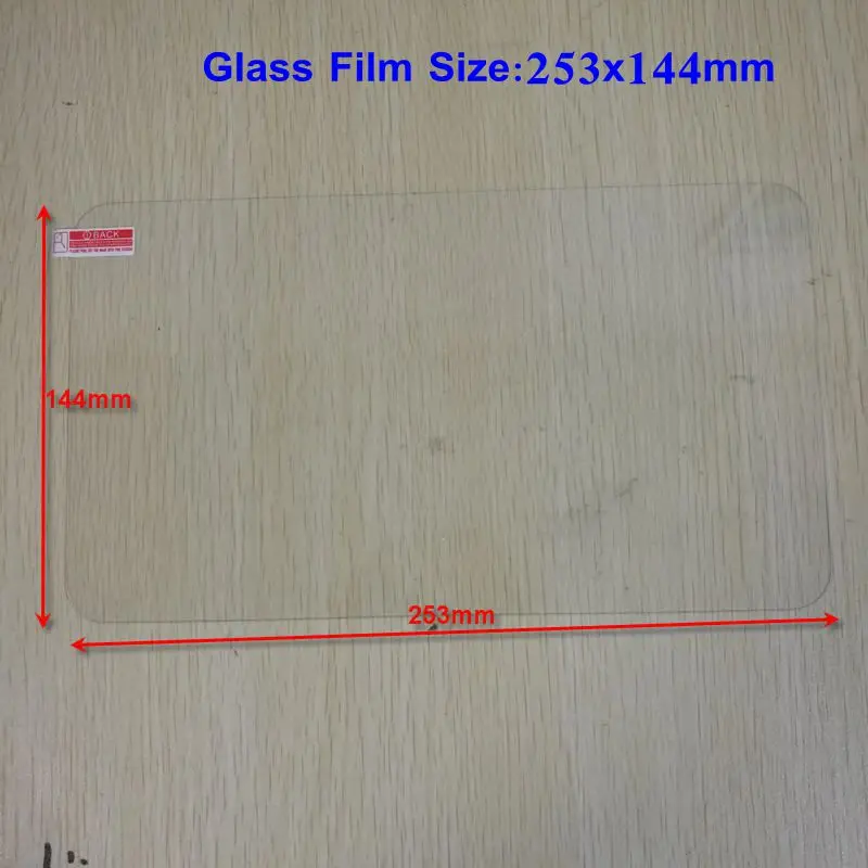 Универсальная закаленная Защитная стеклянная пленка для экрана для 10,1 дюймового планшета защитная пленка чистящие салфетки без розничной коробки размер 253x144 мм
