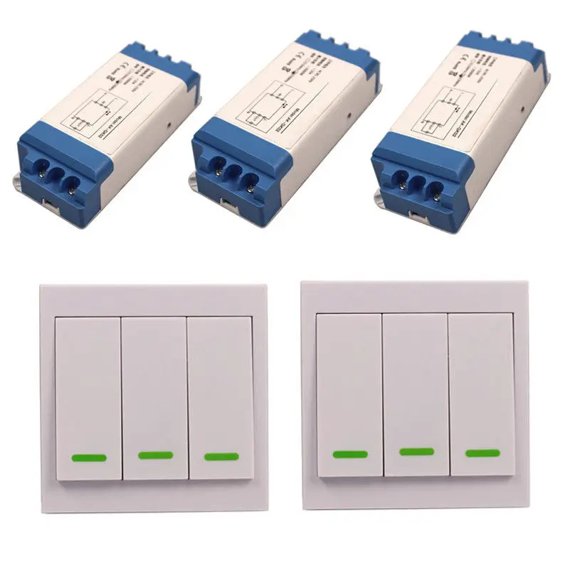 AC 85V 110V 220V 250V Wireless Lighting Remote Control Switch Lamp Light LED-0-2