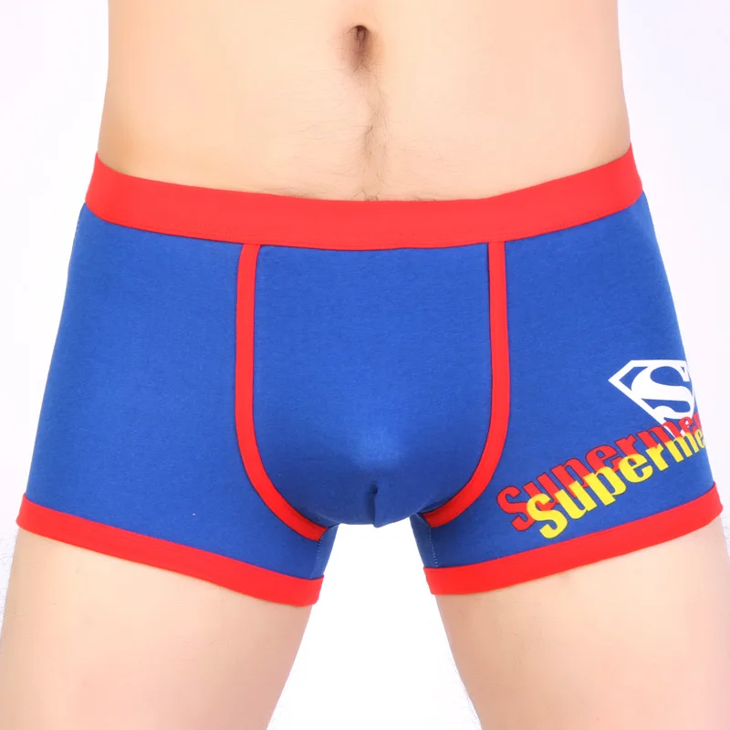 Модные мужские трусы боксеры с рисунком из мультфильма хлопковые шорты мужское