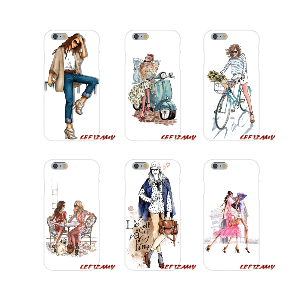 For Samsung Galaxy S3 S4 S5 MINI S6 S7 edge S8 S9 Plus Note 2 3 4 5 8 Phone Shell Case Paris Girl Summer Legs Travel Relax Beach | Мобильные