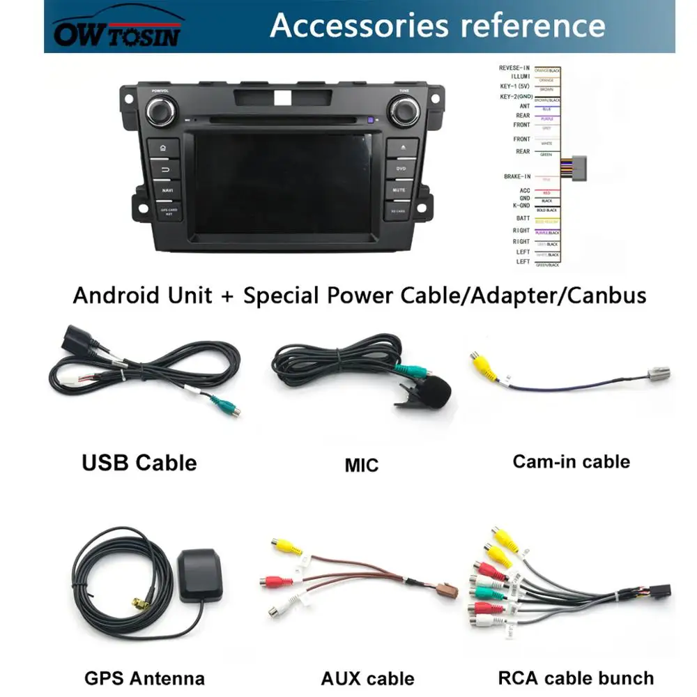 Автомагнитола с восьмиядерным процессором 7 &quotIPS 4 Гб ОЗУ + 64 ПЗУ Android 9 0 DVD радио GPS