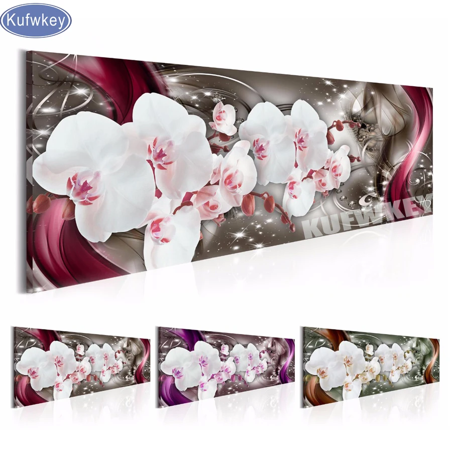 

Large 5D DIY Diamond Painting Full Square Drill,Cross Stitch"orchid"Mosaic ,puzzle,Diamond Embroidery,stickers,sitting room deco