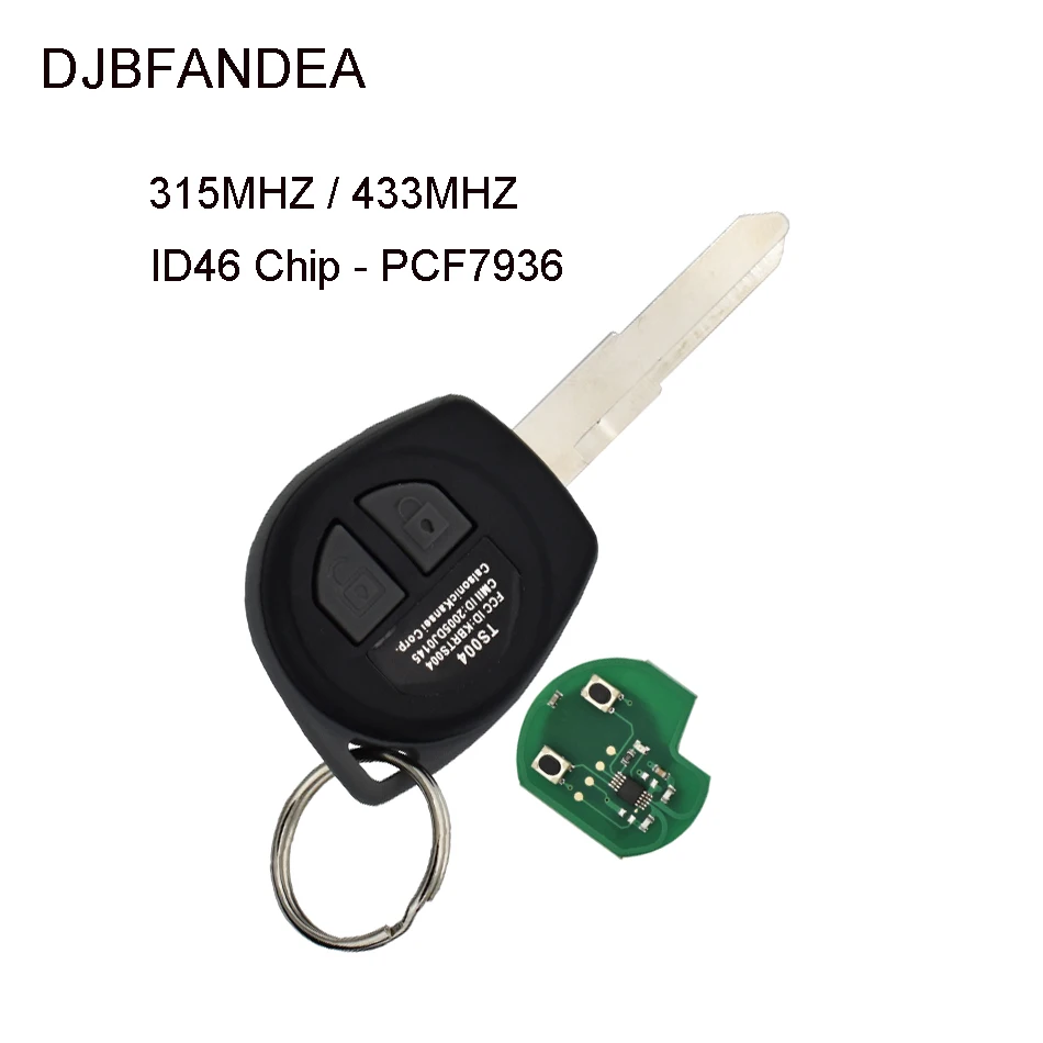 DJBFANDEA 433 МГц/315 МГц ID46 PCF7936 чип Автомобильный Дистанционный ключ для Suzuki Swift SX4 ALTO