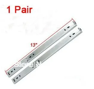 

Furniture Drawer 2 Pcs 13" 2-Fold Metal Ball Bearing Sliding Track