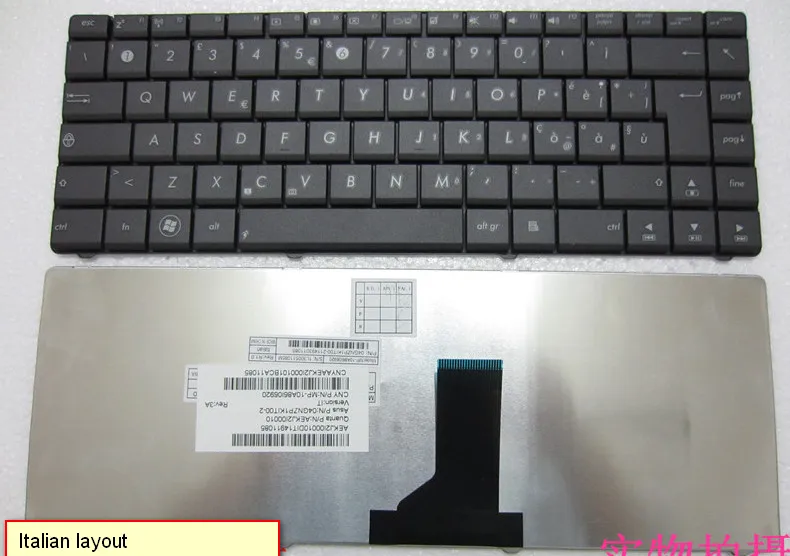 Новый IT-клавиатура для ASUS k42J A42J A43 A43S N82J N43S X42J K43S A83S P43 клавиатуры ноутбука