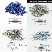 6 шт Нержавеющая сталь карабин скутер akrapovic мотоцикл выхлопной трубы глушитель выхлопной трубы пружины крючки Мотоцикл Скутер аксессуары