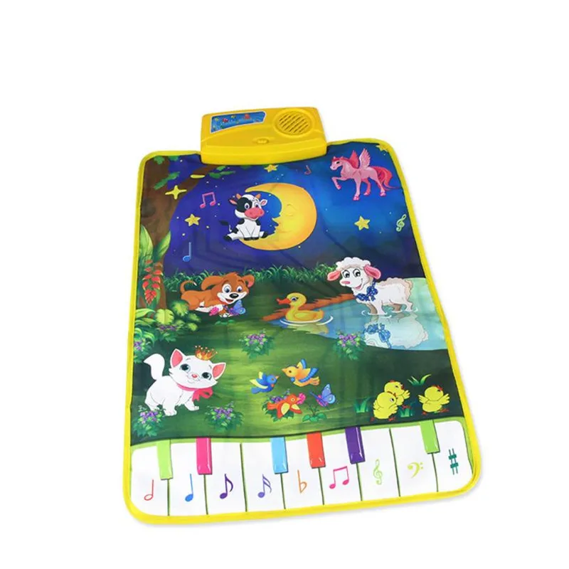 Популярные детские пианино коврики музыкальные ковры детские животные зоопарк музыкальный сенсорный Поющий коврик игрушка levert Dropship Oct 26