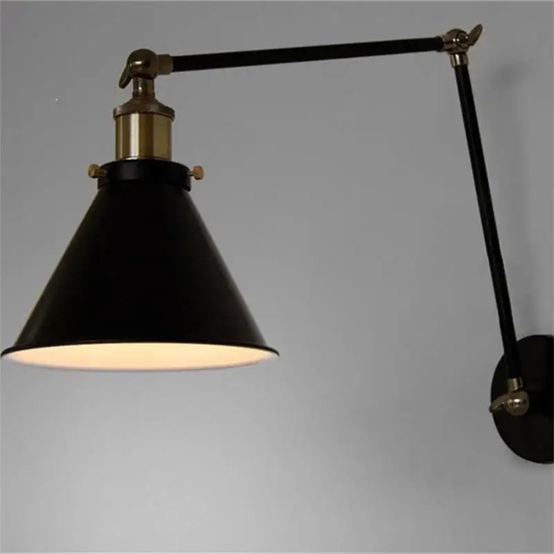 BRIGHTINWD Industrial Wind Double Wall Lamp Creative Wrought Iron Mirror Front Bed Net Cafe Bar Table Restaurant Wall Lamp BRIGHTINWD Industrial Wind Double Wall Lamp Creative Wrought Iron Mirror Front Bed Net Cafe Bar Table Restaurant Wall Lamp