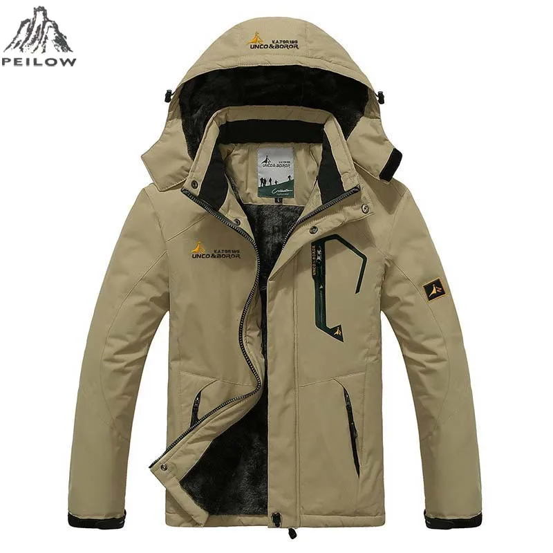 PEILOW Plus size 5XL 6XL outwear winter coat men and font b women b font s