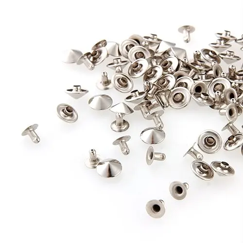 

JFBL 50 X pyramid silvery metal nail Rivet 10 mm