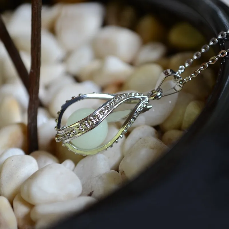 

Fashion Necklace for Women 2016 new Cute Filigree Mermaid Tear Drop l Pendant Necklace Jewelry