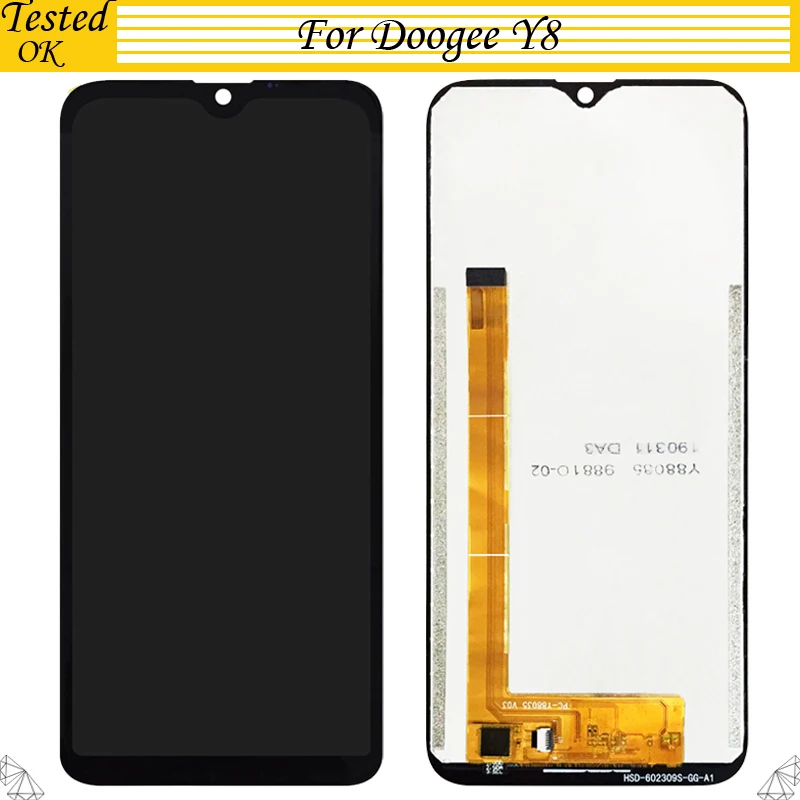 

For Doogee Y8 LCD Display+Touch Screen 100% New Tested LCD Digitizer Glass Panel Replacement For Doogee Y8 LCD