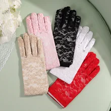 Сексуальные женские перчатки с короткими пальцами 22 см