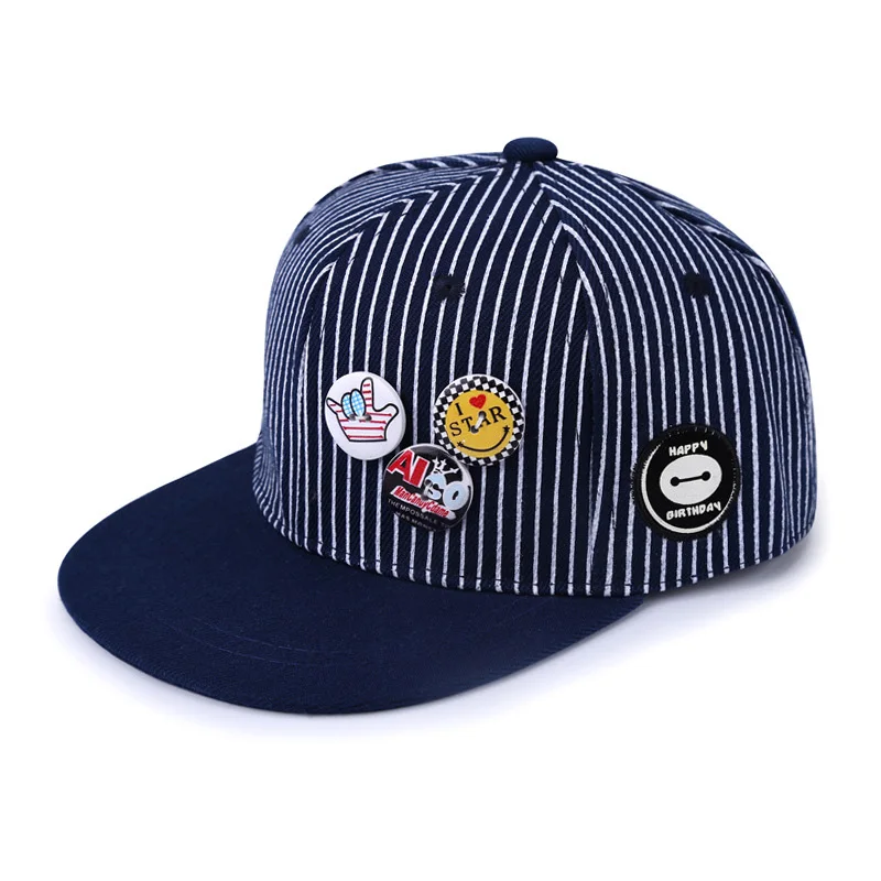 Kid Baseball Cap Stripe Embroidery Outdoor Boy Girl Sport Snapback Children Sunscreen Hat Adjustable Sun Caps Casquette (6)