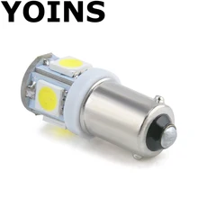 2 шт./лот автомобильные Габаритные фары Ba9s T4w 5050 SMD 5 светодиодный башня 96 люмен Авто Клин маркер светильник светодиодный лампы DC12V