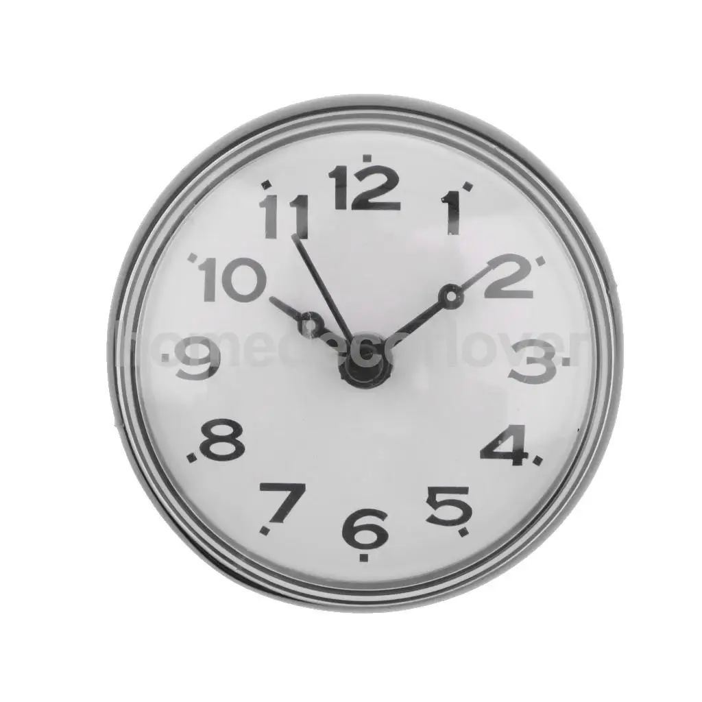 Water Resistant Shower Clock Suction Cup Bathroom Kitchen Clock Wall/Window Glass/Mirror Sucker