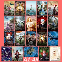 A1-4# Alice in Wonderland 20/шт ПВХ серия стикер домашний декор на холодильник стиль стены путешествия чемодан Граффити стиль стикер s