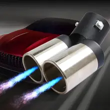 Tuyau de queue universel d'acier inoxydable de Double Tube de silencieux d'échappement de véhicule de voiture