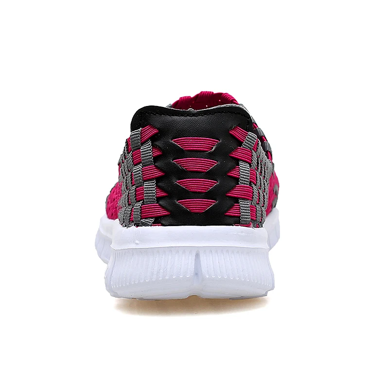 BeckyWalk летние женские плетеные туфли женская дышащая обувь для прогулок лоферы с