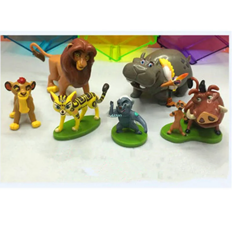 

6Pcs/set Simba:The King Lion Re Leone Simba Shere Khan THIN Stella Buckshot PVC Action Figure Collectible Model Toy OPP 7CM B203