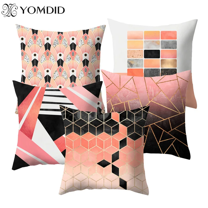 

Geometric pillowcase Cushion Cover Throw Pillowcase Home Decor Chair Decorative fall pillow covers cojines decorativos para sofa