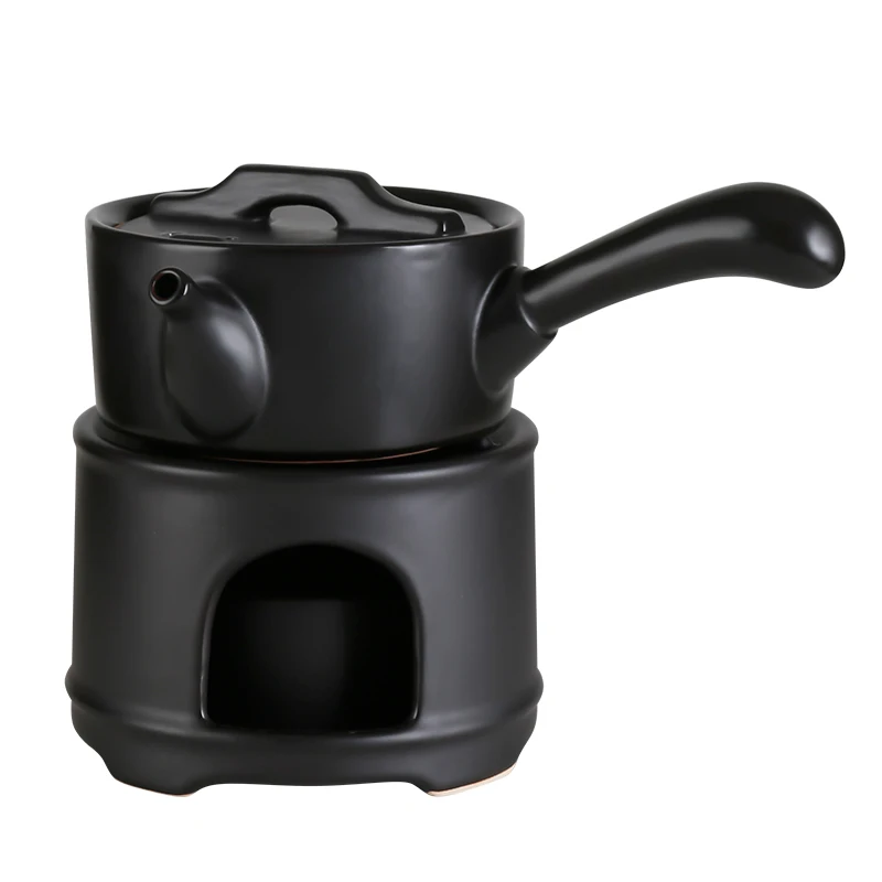 

Ceramic Teapot Set Old School Chinese Black Pottery Tea Pot Teaism Directly Heating Kungfu-Tea Kettle